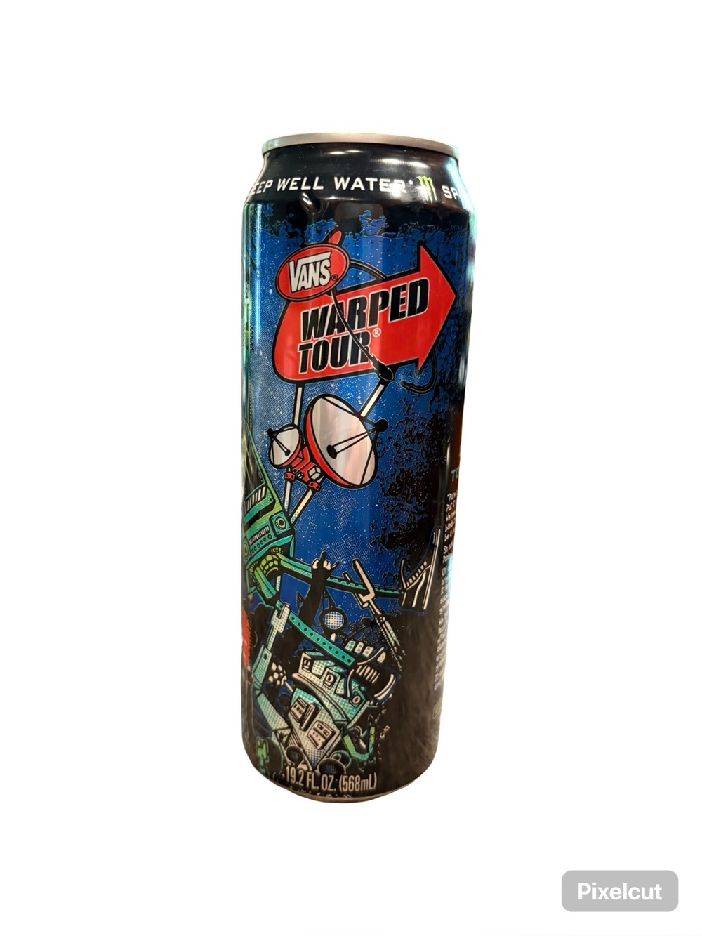 Vans Tour Water Can — Blue, Green, Red Graphics